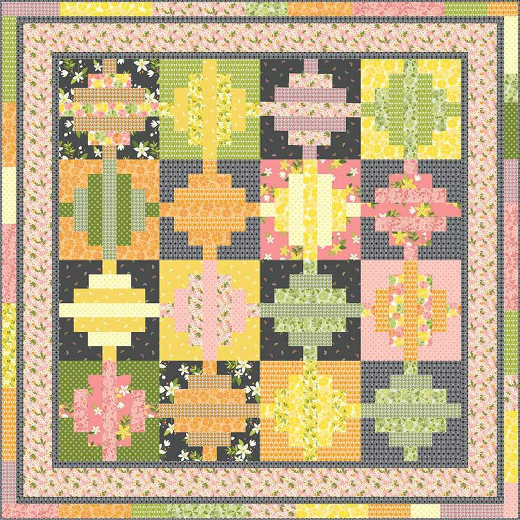 SALE Fresh Take Quilt PATTERN P112 Jillily Studio - Riley Blake Designs - INSTRUCTIONS Only - Piecing - 2 1/2" Strip Friendly