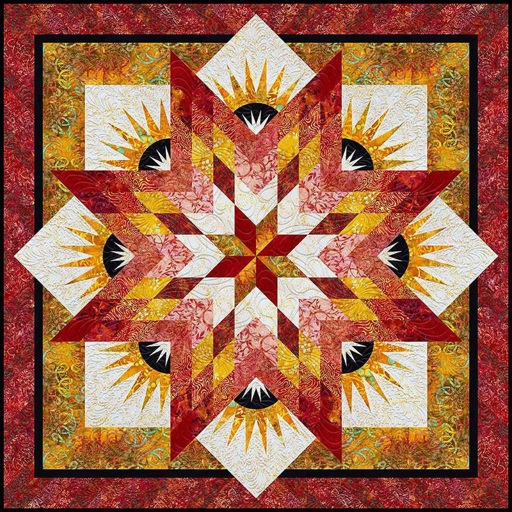 SALE Summer Solstice Quilt PATTERN P182 by Quiltworx - Riley Blake Designs - INSTRUCTIONS Only - Paper-Piecing