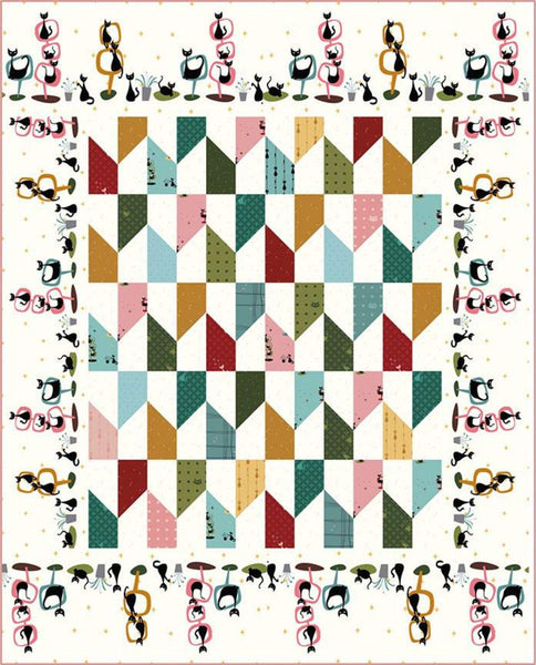 SALE Mod Tiles Quilt PATTERN P156 by Amanda Niederhauser - Riley Blake Designs - INSTRUCTIONS Only - Piecing 5" Stacker Friendly