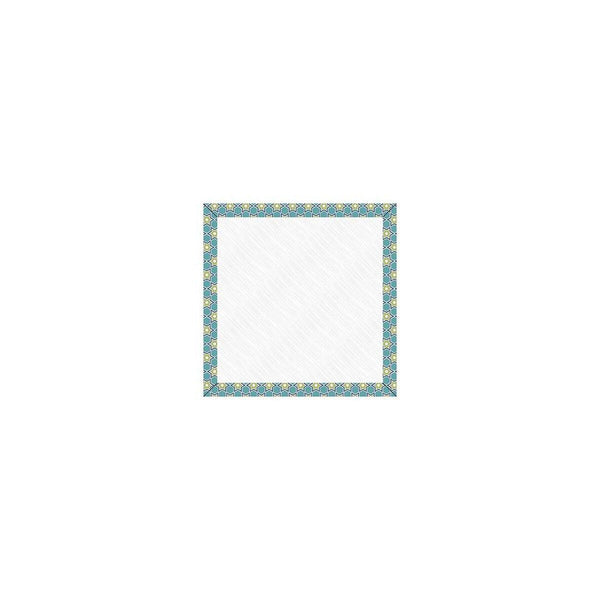 Image of the Lori Holt Home Town Holiday 7” Design Board Raindrop. Features a small design board with a blue and green border. 
Cute Little Fabric Shop