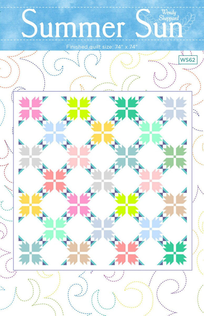 SUPER DEAL! Summer Sun Quilt Pattern P180- Riley Blake Designs - INSTRUCTIONS Only -  Fat Quarter Friendly