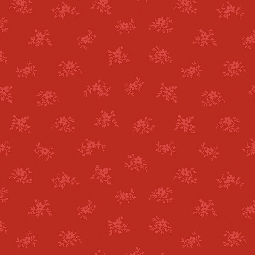 CLEARANCE 31" end of bolt piece - Perennial WIDE BACK WB655 Red - Riley Blake Designs - 107/108" Wide Floral - Quilting Cotton Fabric