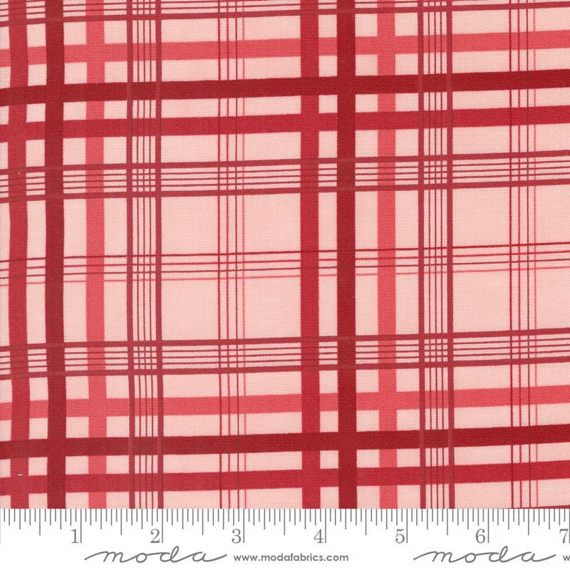 SALE Grand Haven Plaid Checks 14989 Pink - Moda Fabrics - Plaid Stripes - Quilting Cotton Fabric