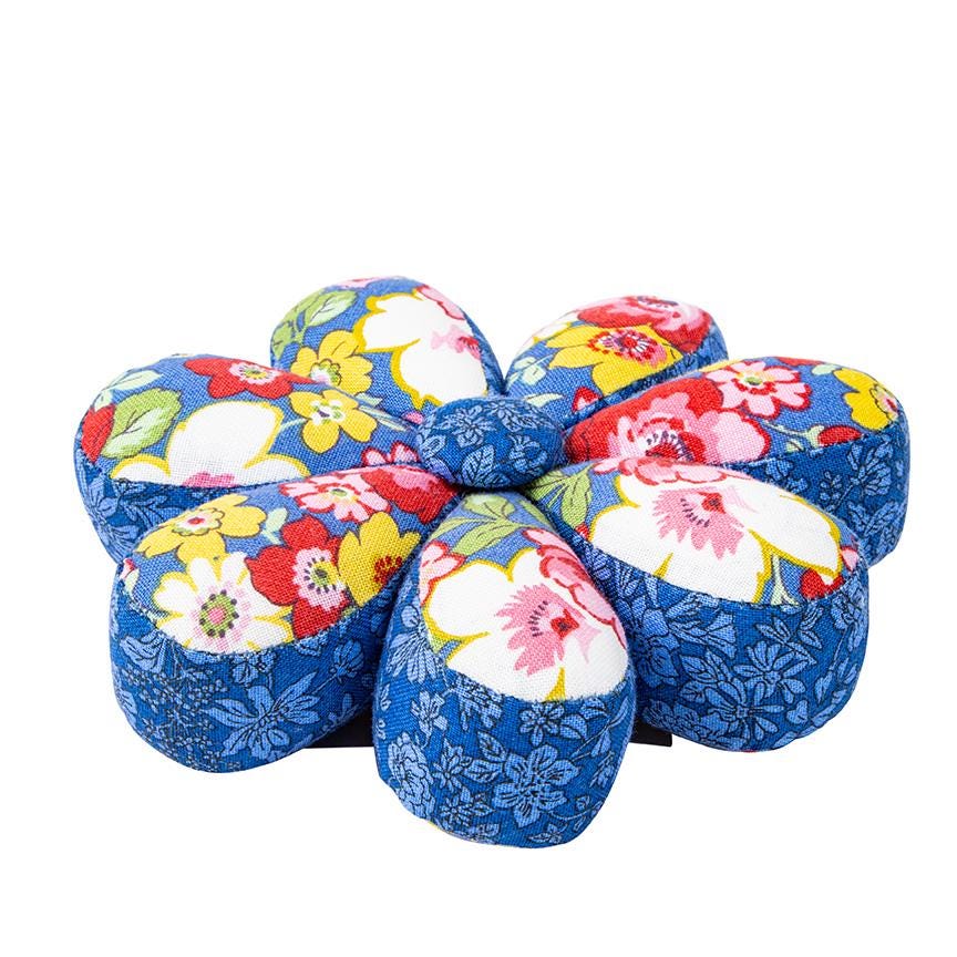 SALE Liberty Fabrics Flower Pin Cushion Hedgerow Bloom 0166HB-FLOWER-B - Riley Blake Designs - 3 1/2" Wide