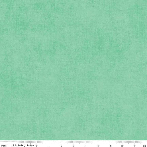 Image of the Shades Sweet Mint quilting cotton fabric by Riley Blake Designs. Features a mint fabric with a mottled semisold background. 
Cute Little Fabric Shop