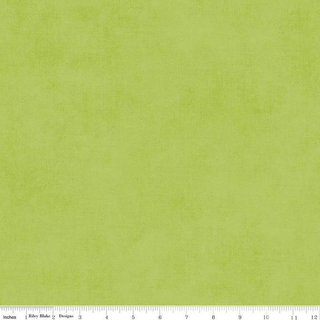 Image of the Shades Lettuce quilting cotton fabric by Riley Blake Designs. Features a light green fabric with a mottled semisold background. 
Cute Little Fabric Shop