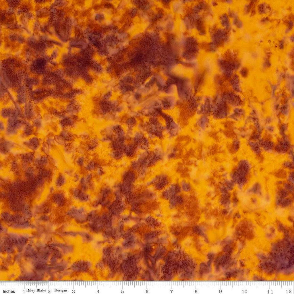 SALE Batiks Expressions Hand-Dyes BTHH194 Golden Paprika - Riley Blake Designs - Hand-Dyed Print - Quilting Cotton Fabric