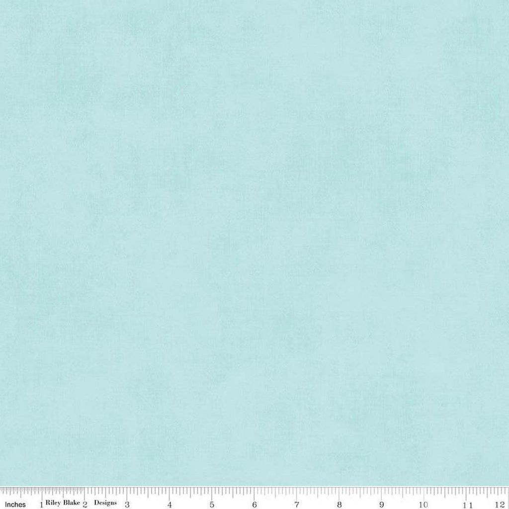 Image of the Shades Songbird quilting cotton fabric by Riley Blake Designs. Features a light aqua fabric with a mottled semisold background. 
Cute Little Fabric Shop