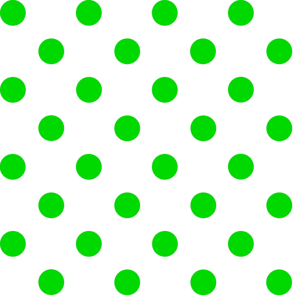 SALE Dots and Stripes and More Brights Small Dot 28892 ZG Green on White - QT Fabrics - Polka Dots Dotted - Quilting Cotton Fabric