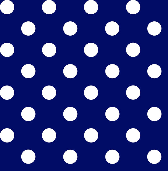 CLEARANCE Dots and Stripes and More Medium Dot 28893 N Navy - QT Fabrics - Polka Dots Dotted - Quilting Cotton Fabric