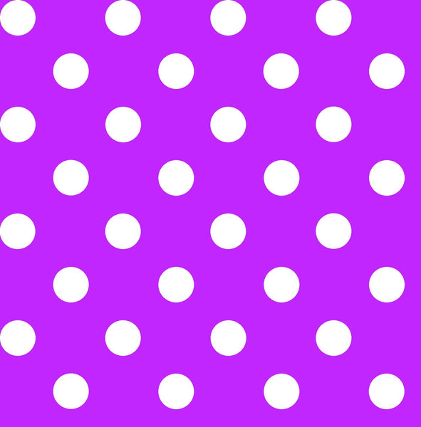 CLEARANCE Dots and Stripes and More Brights Medium Dot 28893 V Purple - QT Fabrics - Polka Dots Dotted - Quilting Cotton Fabric