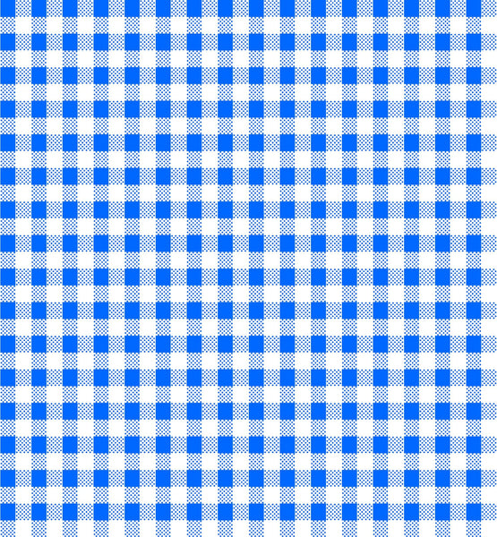Dots and Stripes and More Brights PRINTED Mini Gingham 28895 B Blue White - QT Fabrics - Checks Checkered - Quilting Cotton Fabric