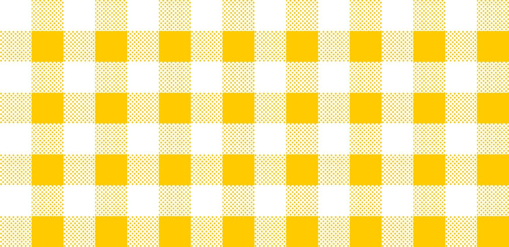SALE Dots and Stripes and More Brights PRINTED Medium Gingham 28896 S Yellow White - QT Fabrics - Checks Checkered - Quilting Cotton Fabric