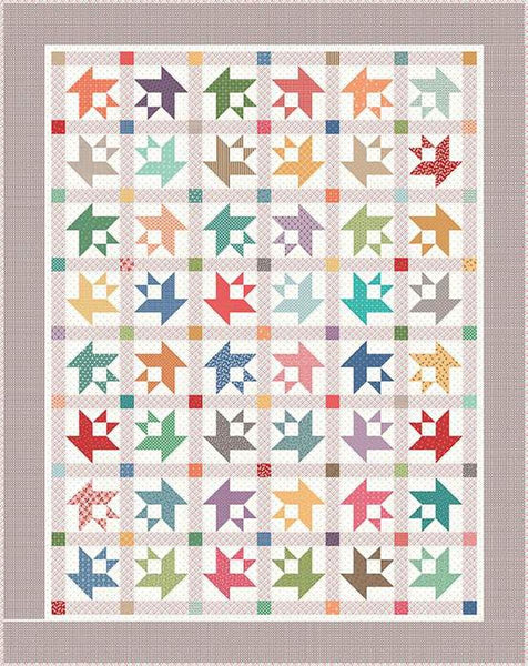Image of the It's Sew Emma Prairie Home Book by Lori Holt for Riley Blake Designs. Features a quilt with a rainbow stars and shapes.
Cute Little Fabric Shop