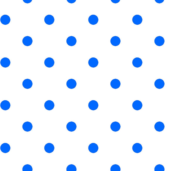 CLEARANCE Dots and Stripes and More Brights Small Dot 28892 ZB Blue on White - QT Fabrics - Polka Dots Dotted - Quilting Cotton Fabric