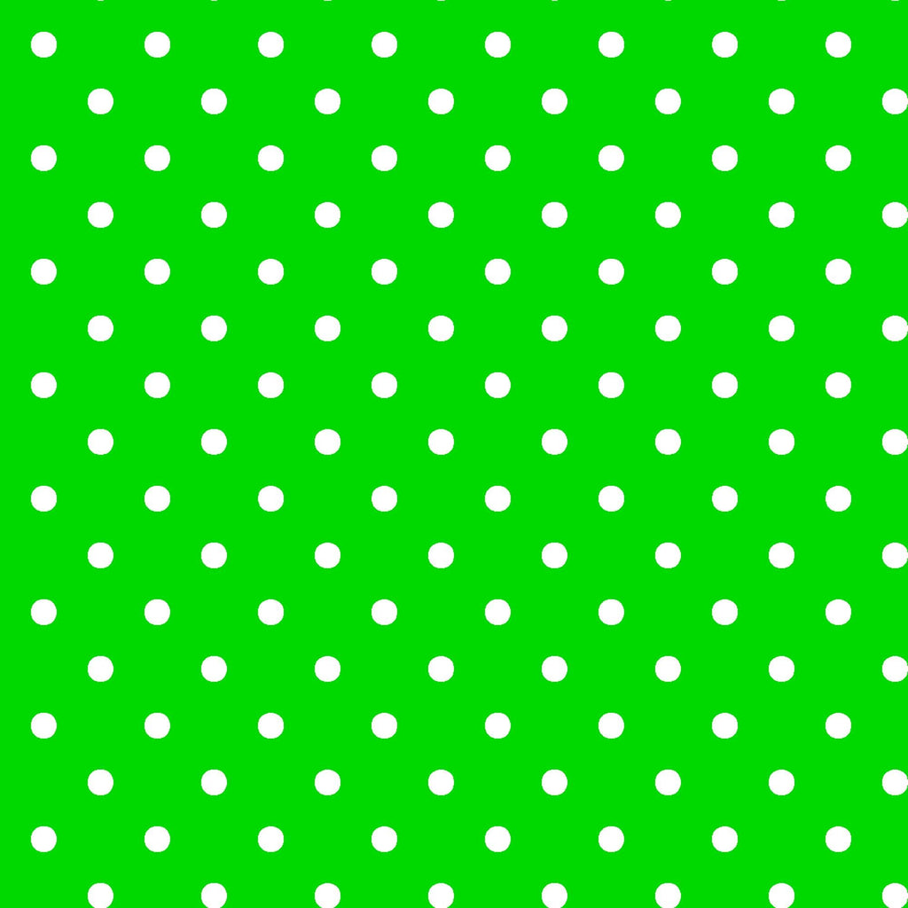 SALE Dots and Stripes and More Brights Mini Dot 28891 G Green - QT Fabrics - Polka Dots Dotted - Quilting Cotton Fabric