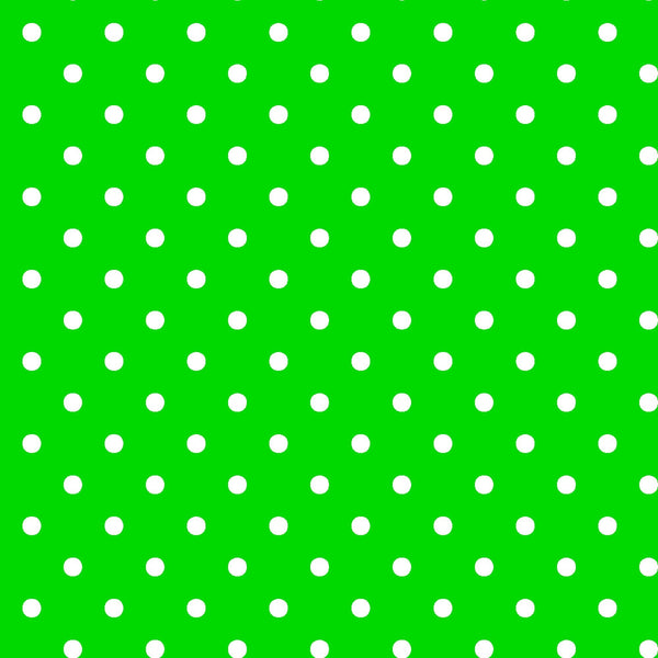 SALE Dots and Stripes and More Brights Mini Dot 28891 G Green - QT Fabrics - Polka Dots Dotted - Quilting Cotton Fabric