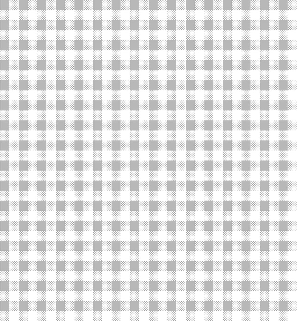 SALE Dots and Stripes and More PRINTED Mini Gingham 28895 K Gray White - QT Fabrics - Check Checks Checkered - Quilting Cotton Fabric