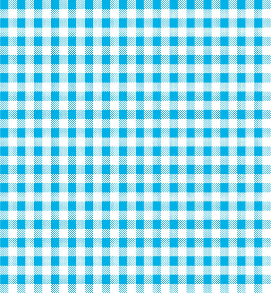 SALE Dots and Stripes and More Brights PRINTED Mini Gingham 28895 Q Turquoise White - QT Fabrics - Check Checks - Quilting Cotton Fabric