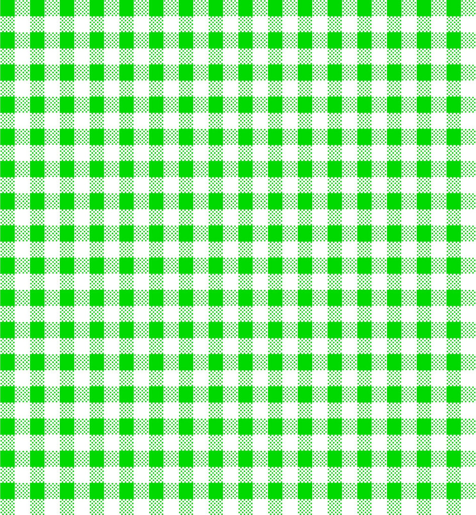 CLEARANCE Dots and Stripes and More Brights PRINTED Mini Gingham 28895 G Green White - QT Fabrics - Checks - Quilting Cotton Fabric