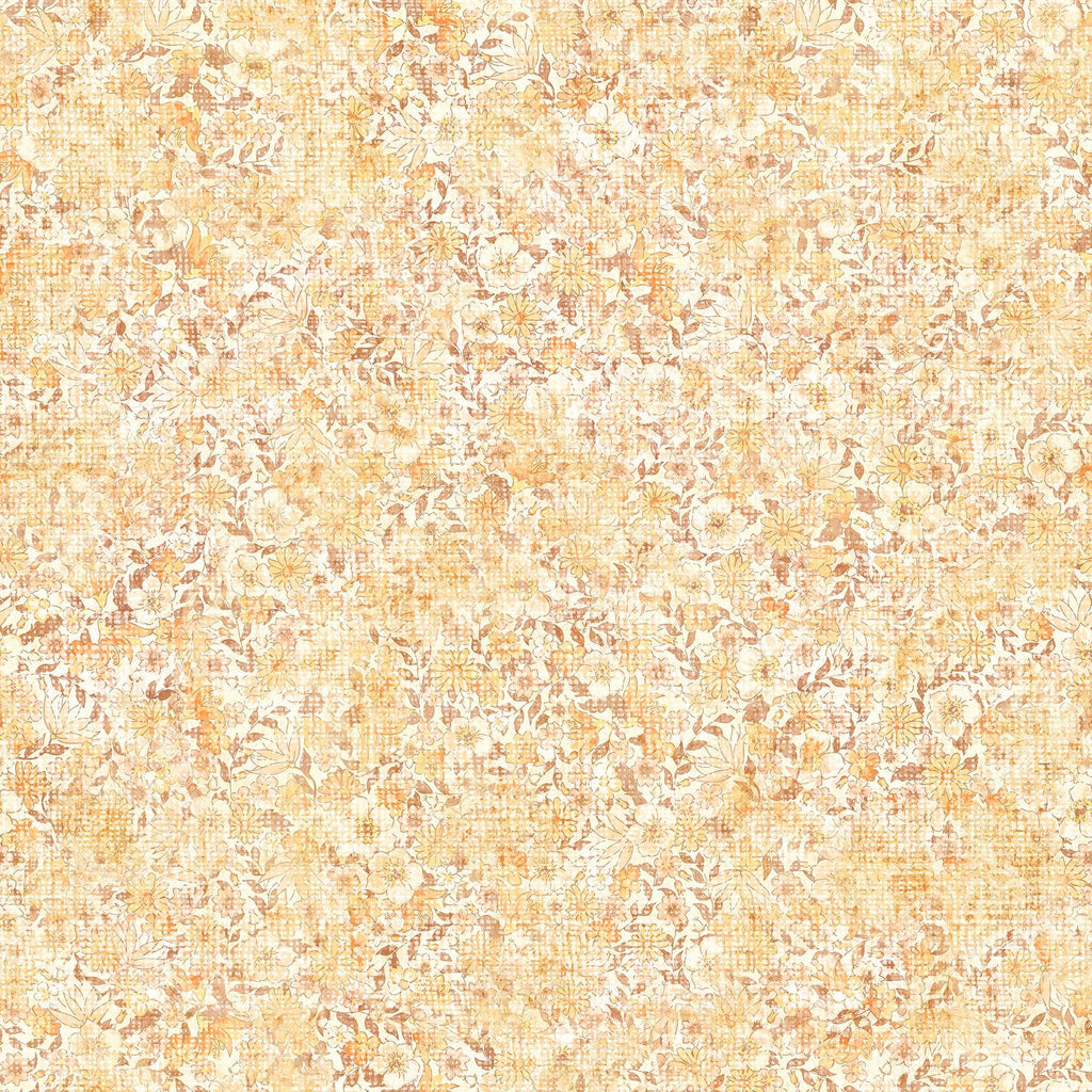 SALE MINKY Queen Bee Textured Floral 60" Wide 30491 Peach - QT Fabrics - Flowers Floral - 100% Polyester