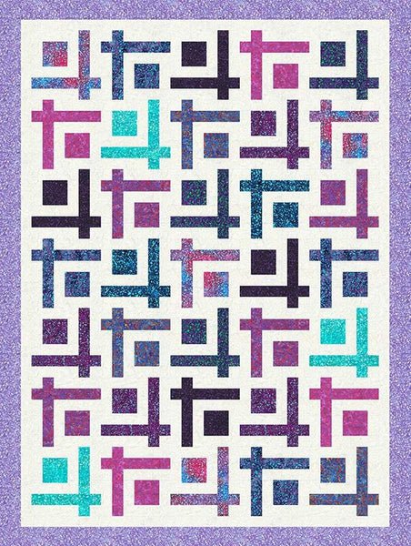 Image of the Chop Suey quilt pattern by 4th and Main Design for Riley Blake Designs. Features a square and line quilt. 
Cute Little Fabric Shop