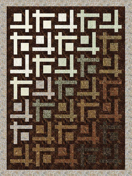 Image of the Chop Suey quilt pattern by 4th and Main Design for Riley Blake Designs. Features a square and line quilt. 
Cute Little Fabric Shop