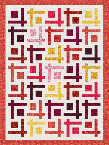 Image of the Chop Suey quilt pattern by 4th and Main Design for Riley Blake Designs. Features a square and line quilt. 
Cute Little Fabric Shop