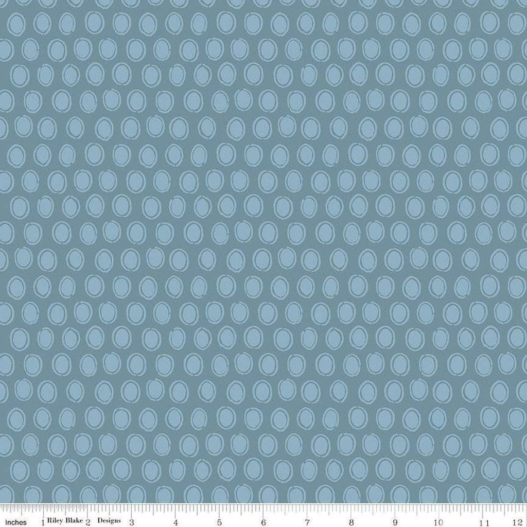 SALE Countryside Dot C14536 Storm by Riley Blake Designs - Dots Dotted - Quilting Cotton Fabric