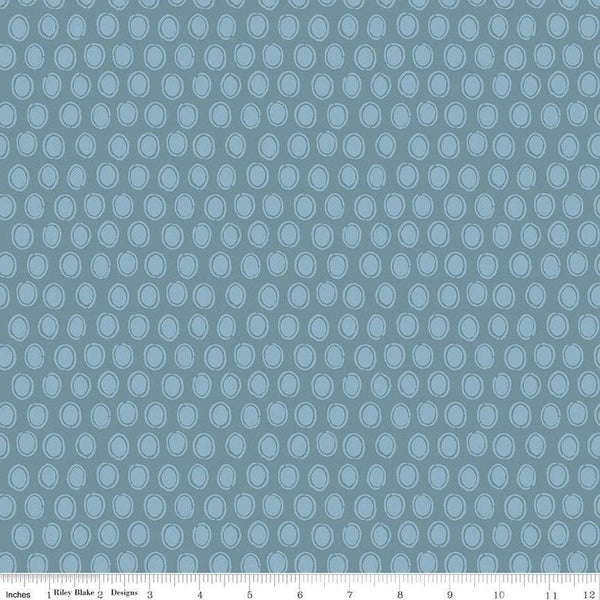 SALE Countryside Dot C14536 Storm by Riley Blake Designs - Dots Dotted - Quilting Cotton Fabric