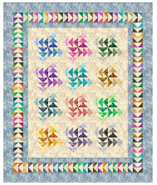 Image of the Triple Dutch  quilt pattern by Morris Creative Group for QT Fabrics. Features swirl patterns on a quilt.
Cute Little Fabric Shop