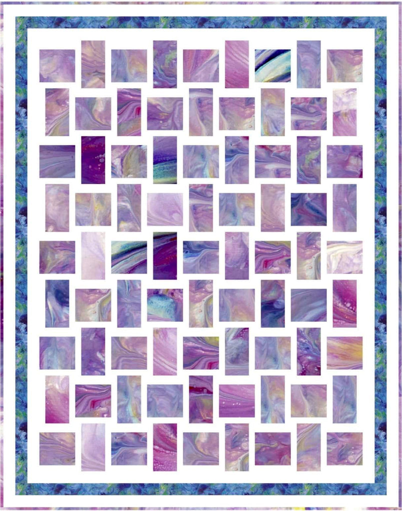 Image of the Crystal quilt pattern by QT Fabrics. Features a stained glass pattern on a quilt.
Cute Little Fabric Shop