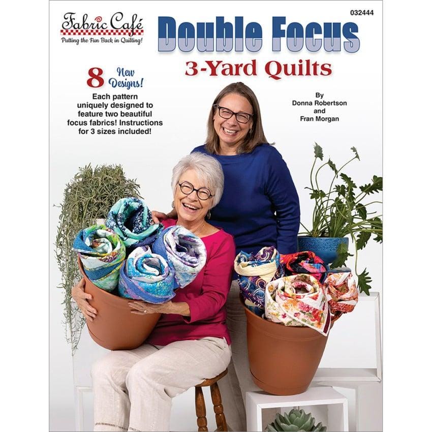 Image of the Double Focus 3 yard quilt by Robertson and Morgan for QT Fabrics. Features many projects in the book. 
Cute Little Fabric Shop
