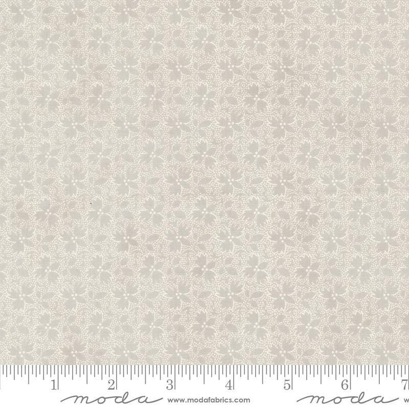 Image of the Sandalwood Harmony Moonbeam quilting cotton fabric by 3 Sisters for Moda Fabrics. Features a floral fabric on a white background. Cute Little Fabric Shop