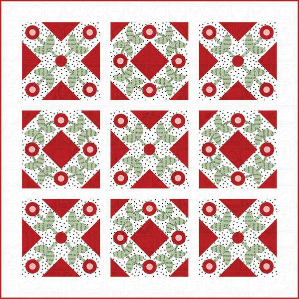Image of the Affectionately Yours quilt pattern by J. Wecker Frisch for Riley Blake Designs. Features flower patterns on a square quilt. 
Cute Little Fabric Shop