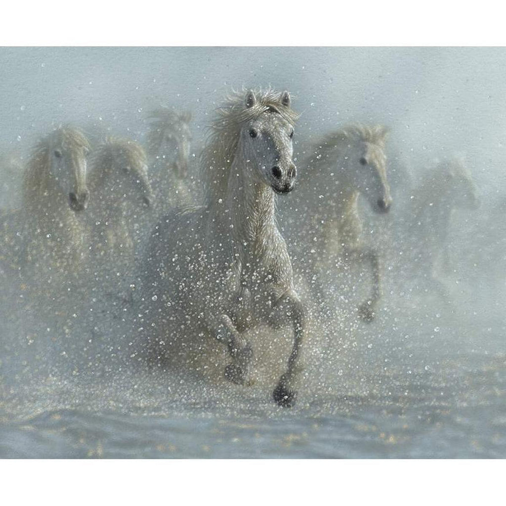 Image of the Wild Horses Running Wild Panel quilting cotton fabric by Riley Blake Designs. Features horses with snow in the background.
Cute Little Fabric Shop