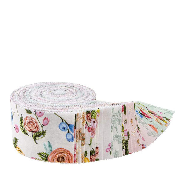 Image of the Sweet Spring Rolie Polie by Hester & Cook for Riley Blake Designs. Features colorful easter fabric on various backgrounds. 
Cute Little Fabric Shop