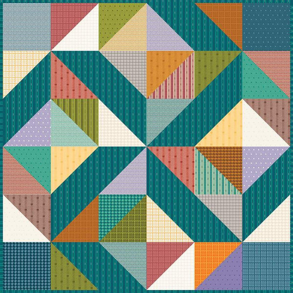 Image of the Shaded Trail Wall Hanging Pattern by Calico Patch Designs for Riley Blake Designs. Features a triangle pattern. 
Cute Little Fabric Shop
