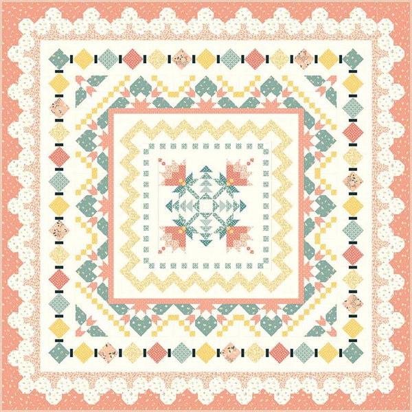 Image of the Each New Beginning quilt pattern by Sandy Gervais for Riley Blake Designs. Features a floral quilt.
Cute Little Fabric Shop