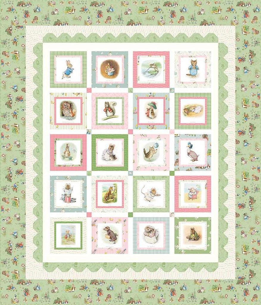 Image of the Peter Rabbit™ and Friends Panel Quilt Boxed Kit by Beatrix Potter for Riley Blake Designs. Features Peter Rabbit characters on a quilt.
Cute Little Fabric Shop