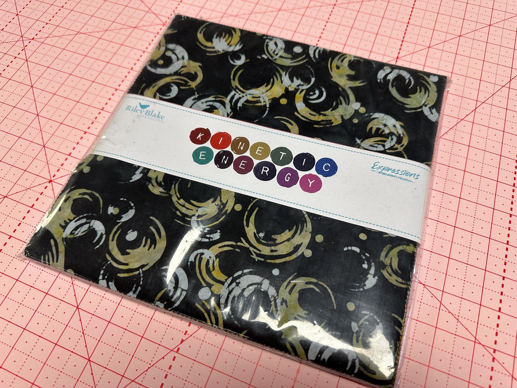 SALE Expressions Batiks Kinetic Energy Layer Cake 10" Stacker Bundle - Riley Blake - 42 piece Precut Pre cut - Quilting Cotton Fabric