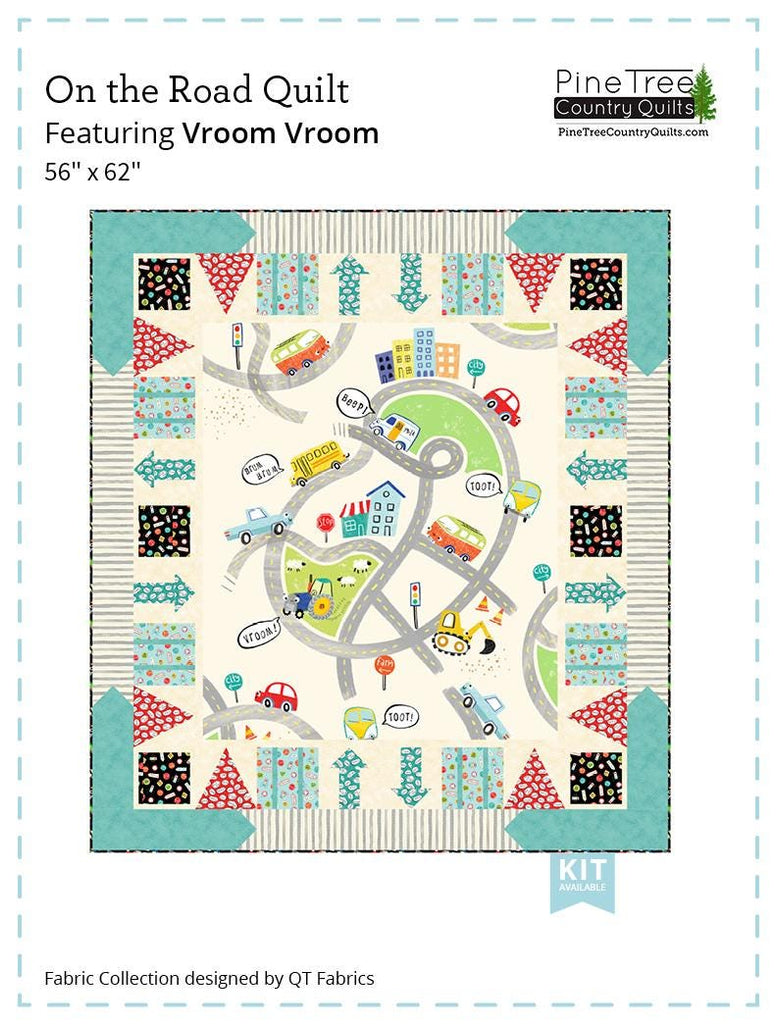 Image of the On the Road quilt pattern by Pine Tree Country Quilts for QT Fabrics. Features cars and tracks on a quilt.
Cute Little Fabric Shop