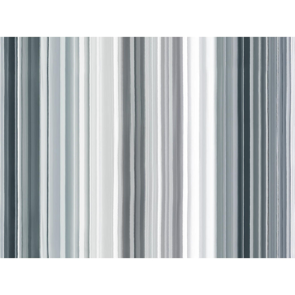 Image of the Synergy Stripe Gray quilting cotton fabric by QT Fabrics. Features stripes on a gray background. Cute Little Fabric Shop