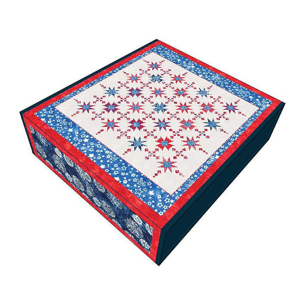 Image of the Expressions Batiks Star Chart Quilt Kit
by Riley Blake Designs. Features a batik quilt with stars. 
Cute Little Fabric Shop