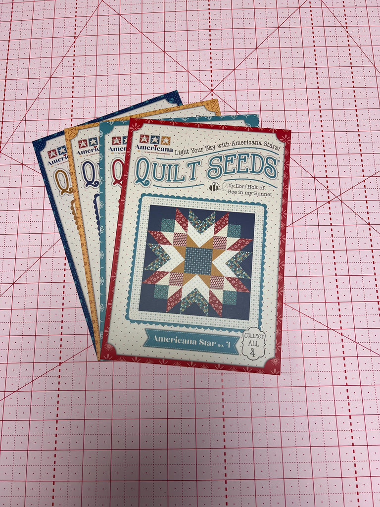 SALE Quilt Seeds Americana PATTERN Set of All 4 by Lori Holt - Riley Blake - Bundle - Instructions Only - Paper Pattern Included