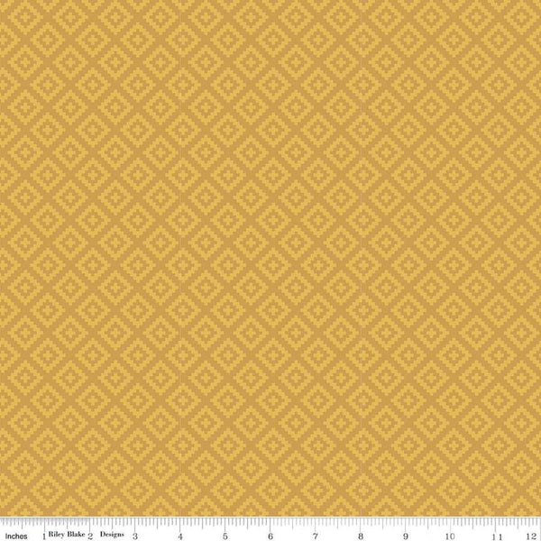 SALE National Parks Diamonds C15099 Golden - Riley Blake Designs - Geometric - Quilting Cotton Fabric