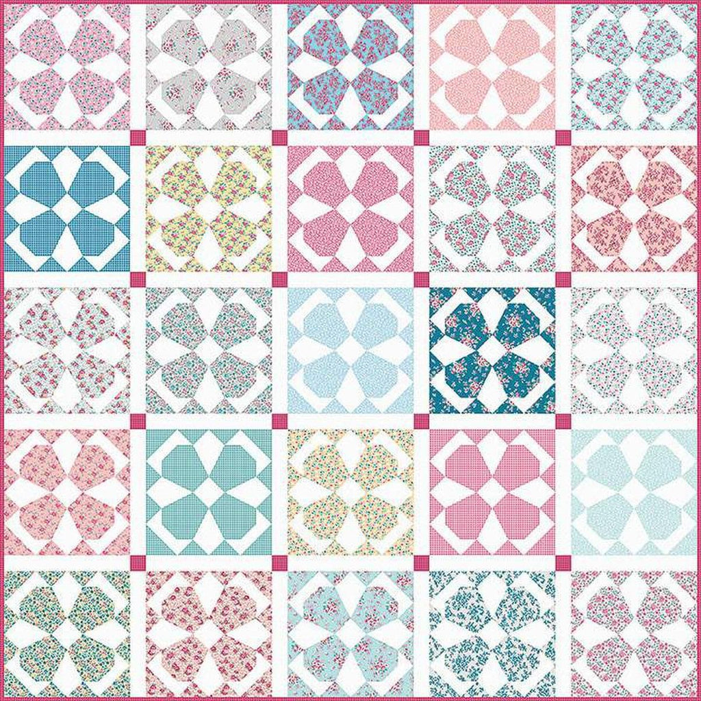SALE Blue Bells Quilt PATTERN P124 by Gerri Robinson - Riley Blake - INSTRUCTIONS Only - Two Designs Two Sizes