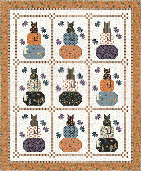 SALE Just Kitten Around Quilt PATTERN P180 by Wendy Sheppard - Riley Blake Designs - INSTRUCTIONS Only - Piecing Fat Quarter Friendly