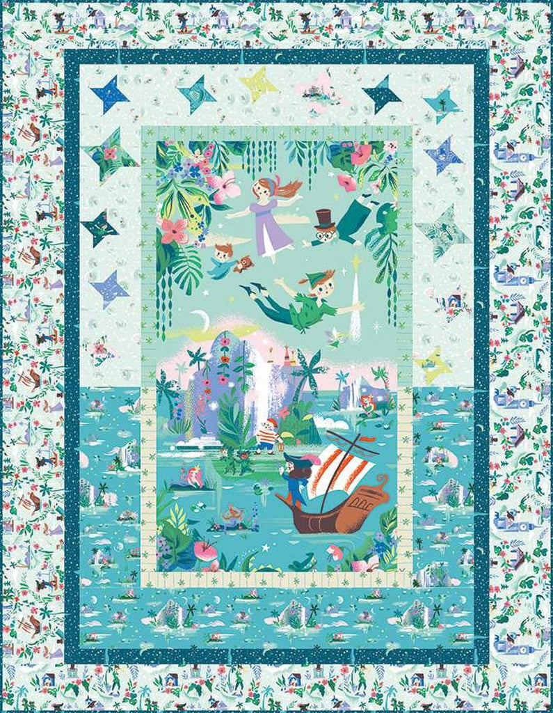 Forever Neverland Panel Boxed Quilt Kit KT-15900 - Riley Blake Designs - Box Pattern Fabric - Neverland - Quilting Cotton
