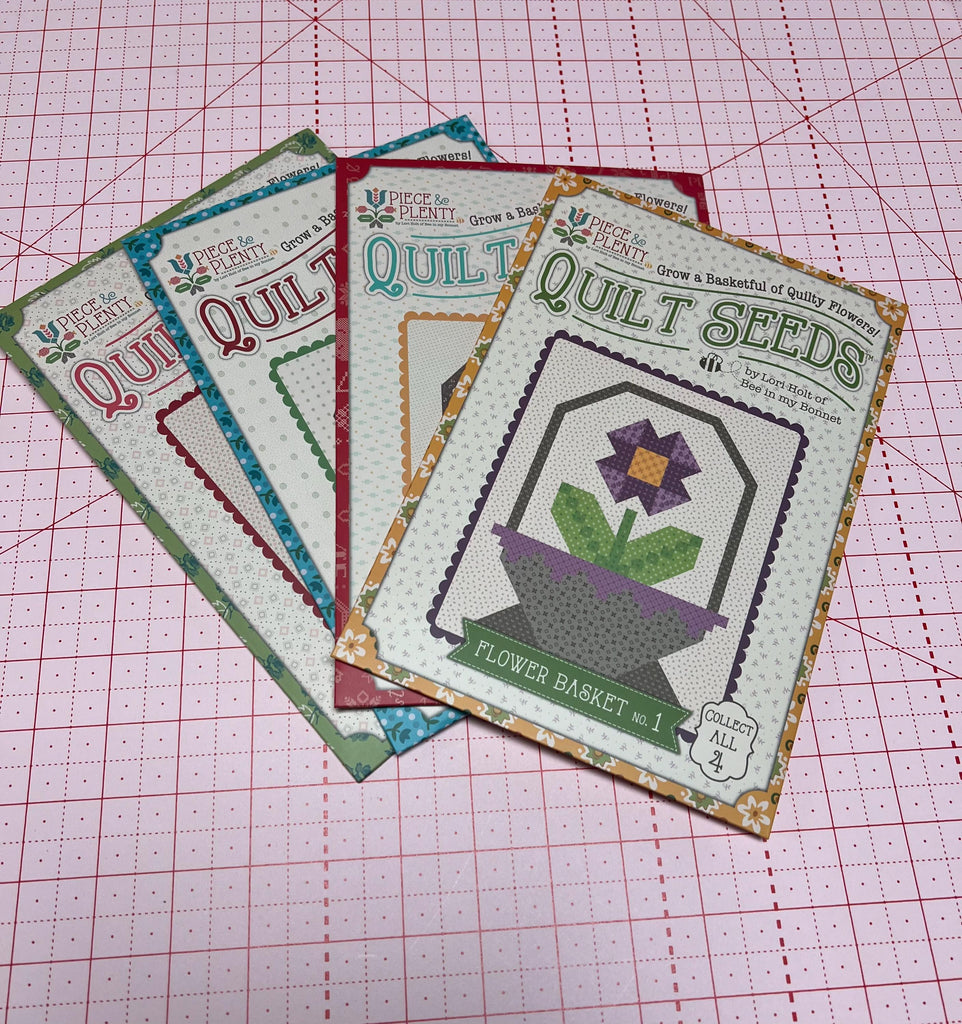SALE Quilt Seeds Piece & Plenty PATTERN Set of All 4 by Lori Holt - Riley Blake - Bundle - Instructions Only - Paper Pattern Included
